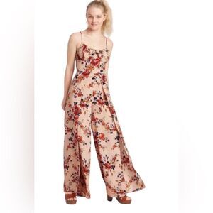Xhileration Floral Jumpsuit Size Medium NWT